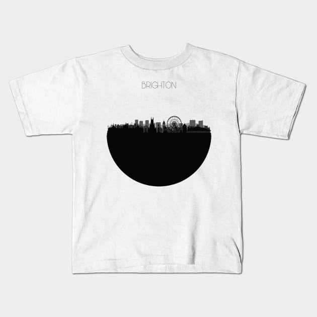 Brighton Skyline Kids T-Shirt by inspirowl